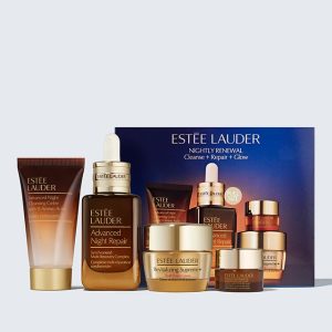 Nightly Renewal Skincare Set Cleanse + Repair + Glow